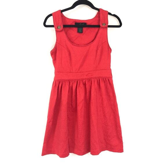 Jack BB Dakota Red Babydoll Mini Dress - Picture 1 of 8